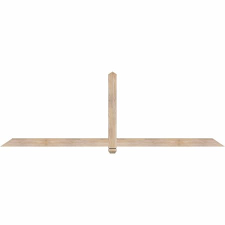 Ekena Millwork Eugene Smooth Timber Gable Bracket, Douglas Fir, 96"W x 32"H x 1 1/2"D x 3 1/2"F, 8/12 Pitch GBW096X32X0204EUG00SDF
